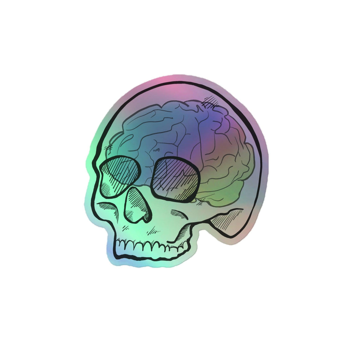 Holographic stickers - Fluro Divergent