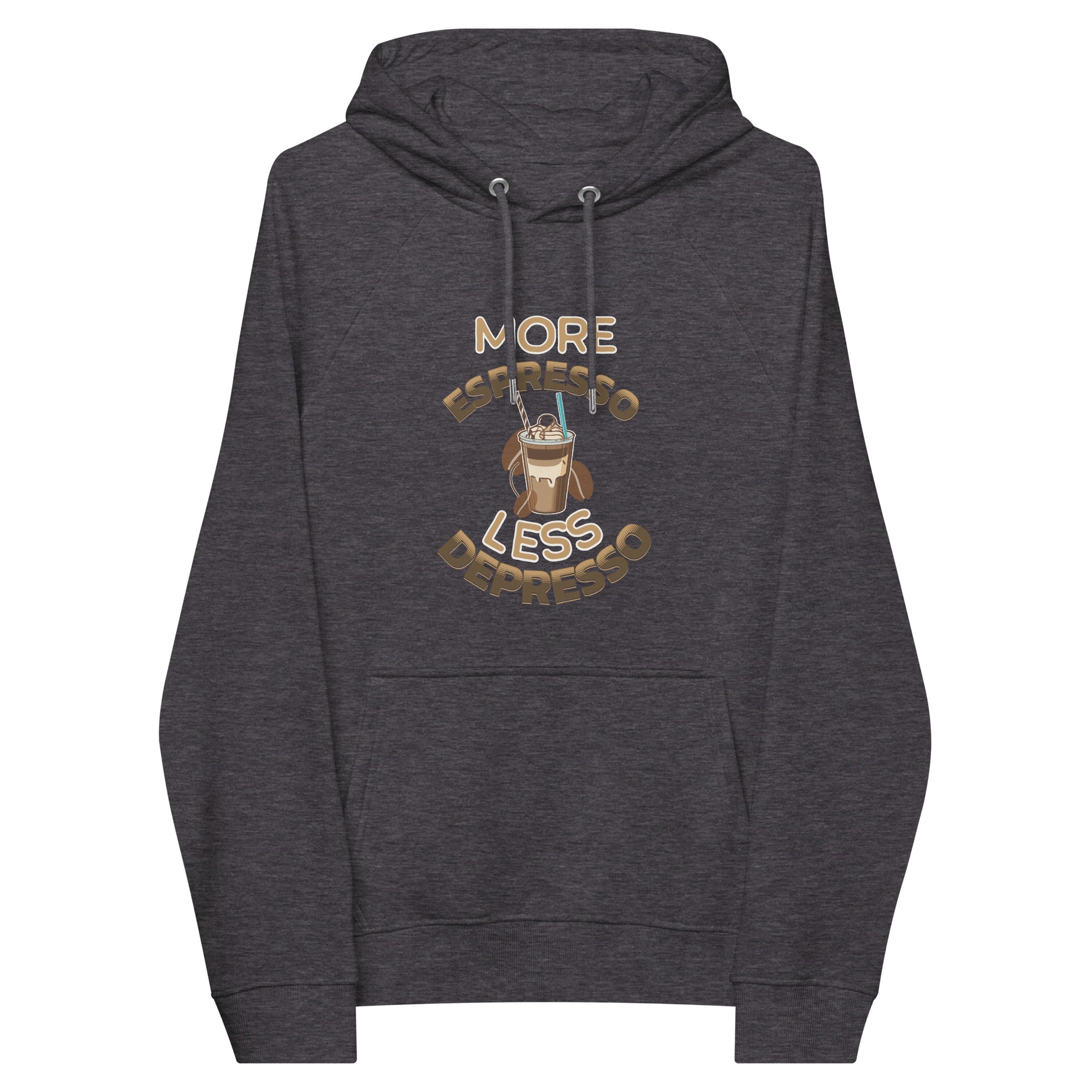 More Espresso Less Depresso Raglan hoodie - Fluro Divergent