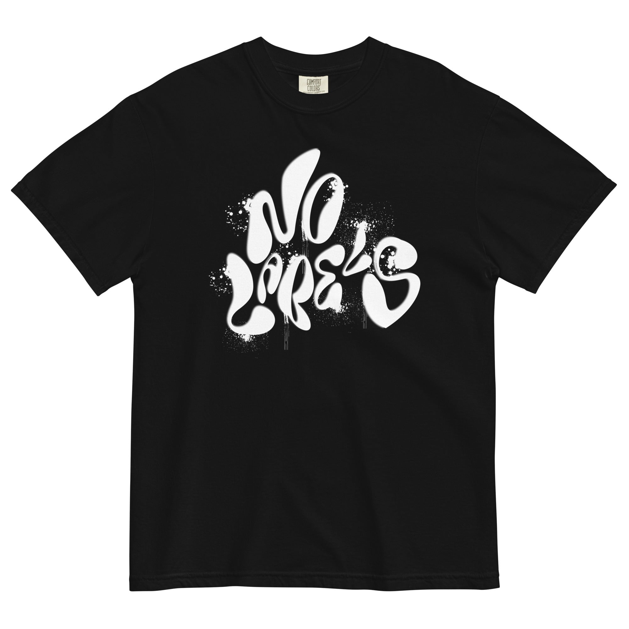 No Labels Spray Paint Graffiti t-shirt - Fluro Divergent