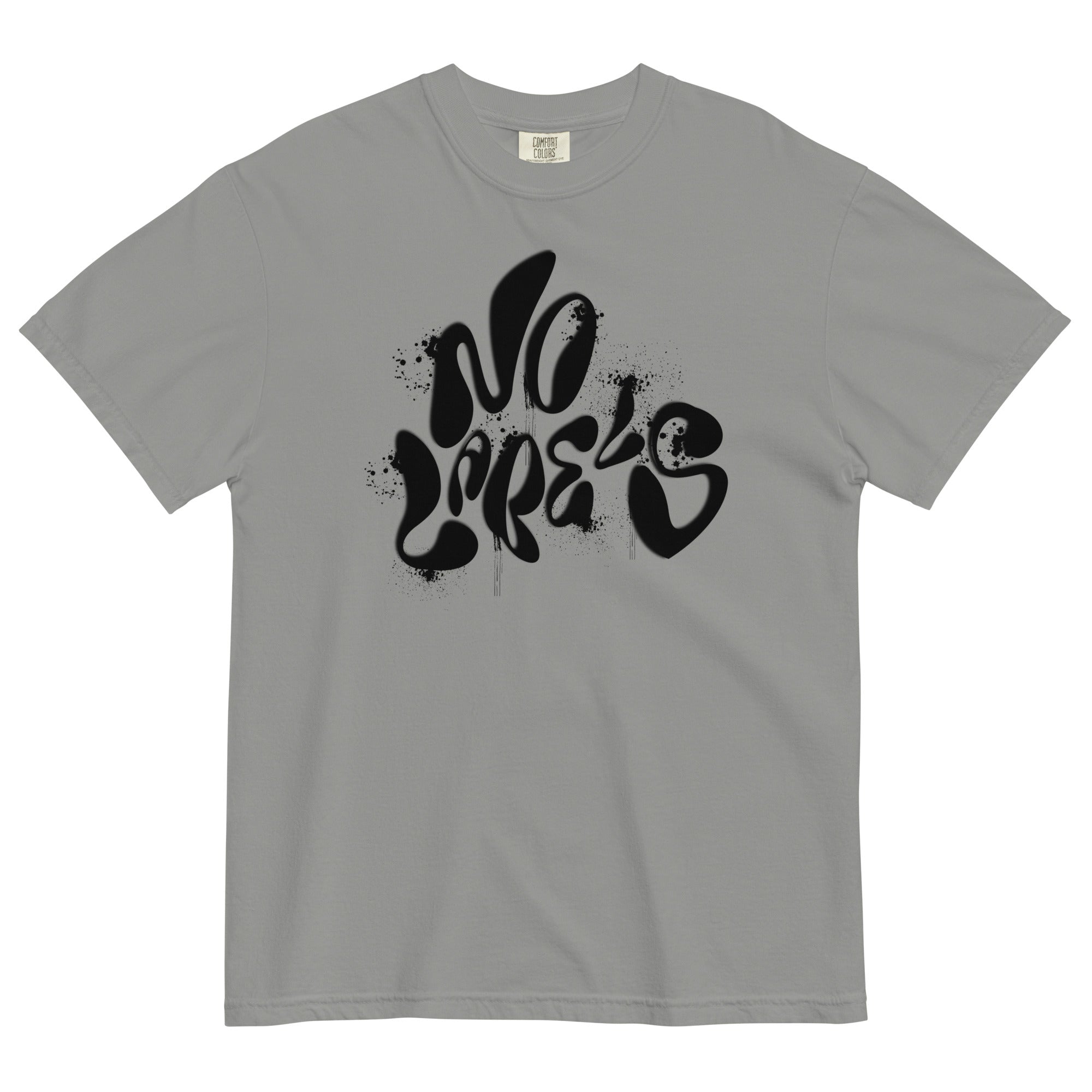 No Labels Spray Paint Graffiti t-shirt - Fluro Divergent