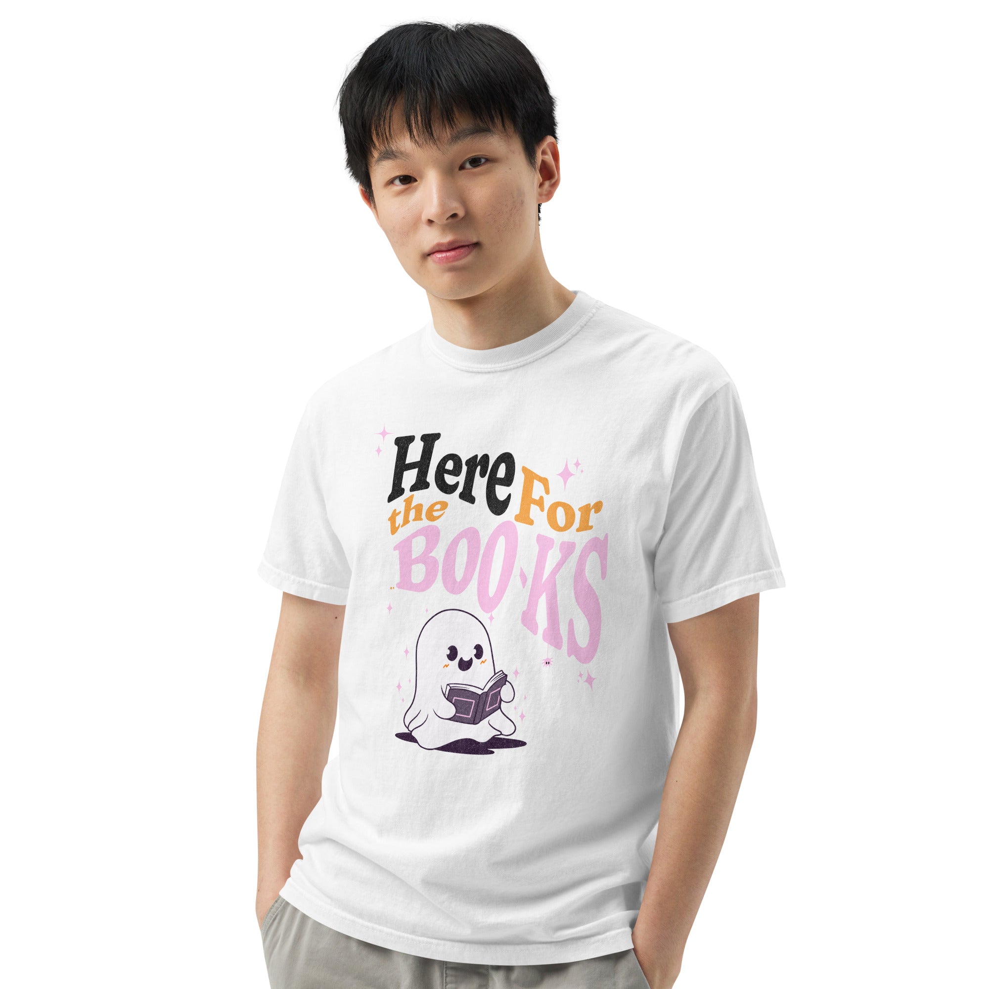 Here for the Boo-ks T-shirt - Fluro Divergent