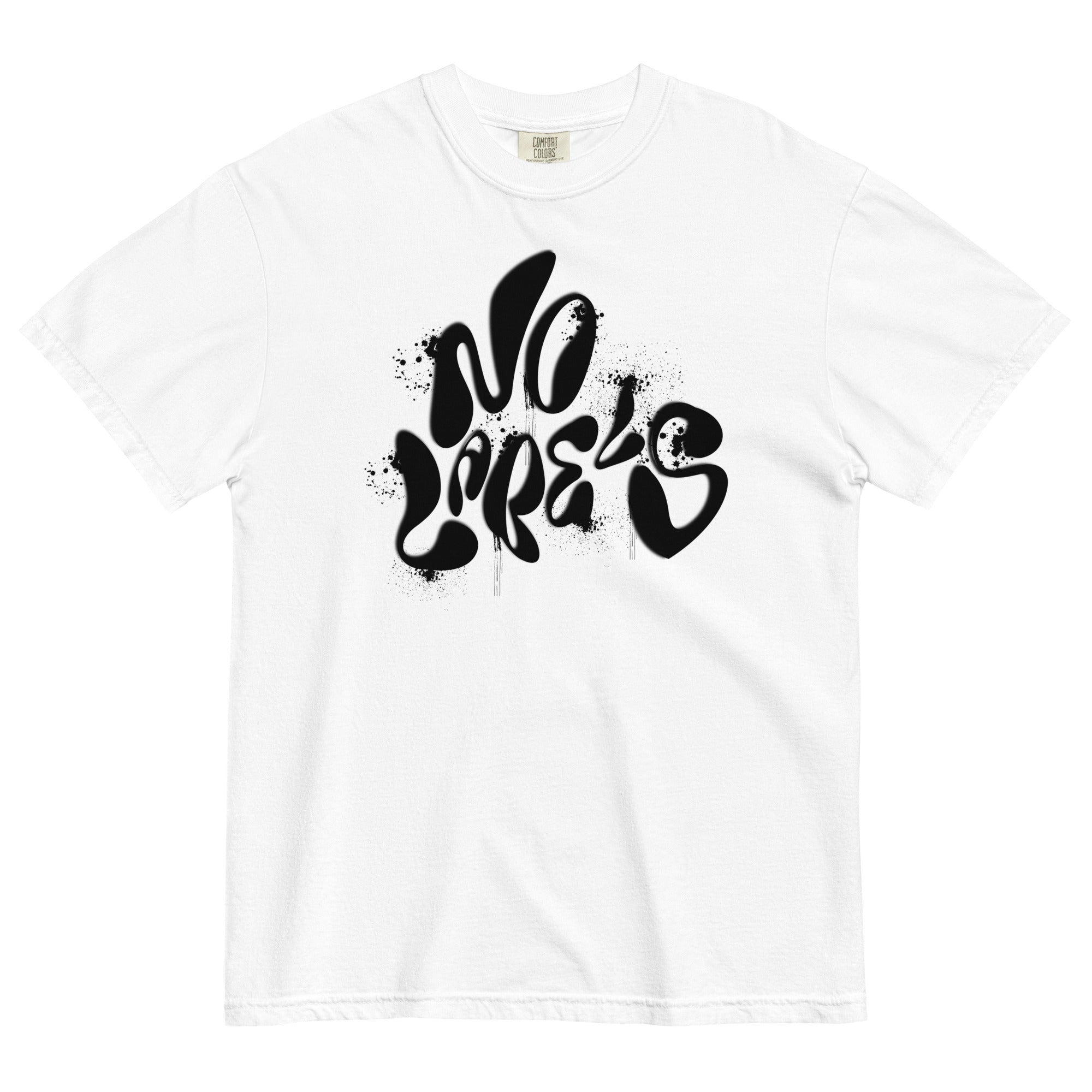 No Labels Spray Paint Graffiti t-shirt - Fluro Divergent