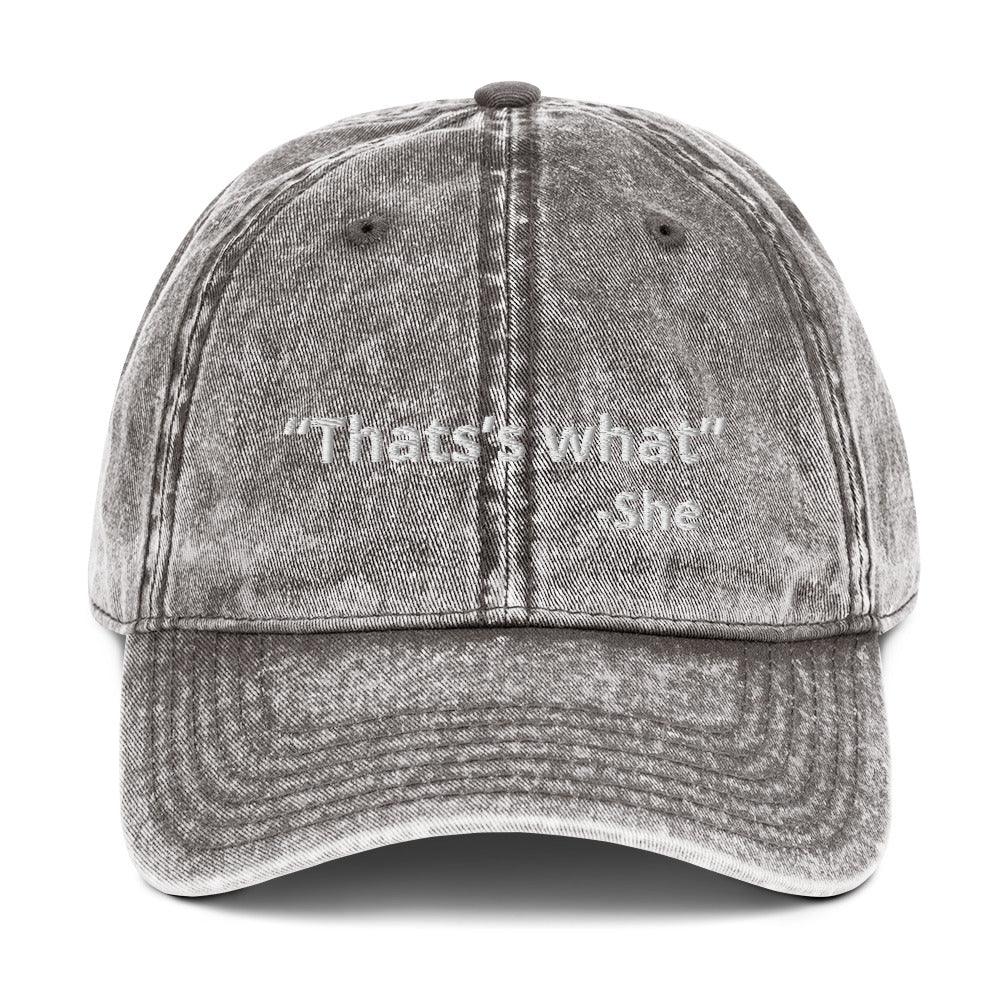“That’s what she said” Cotton Twill Cap - Fluro Divergent