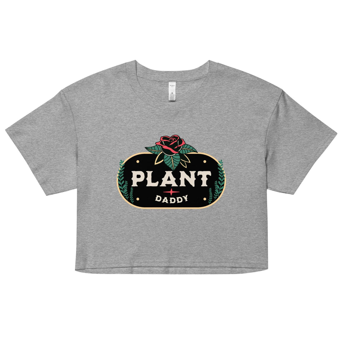 "Plant Daddy" Crop top - Fluro Divergent