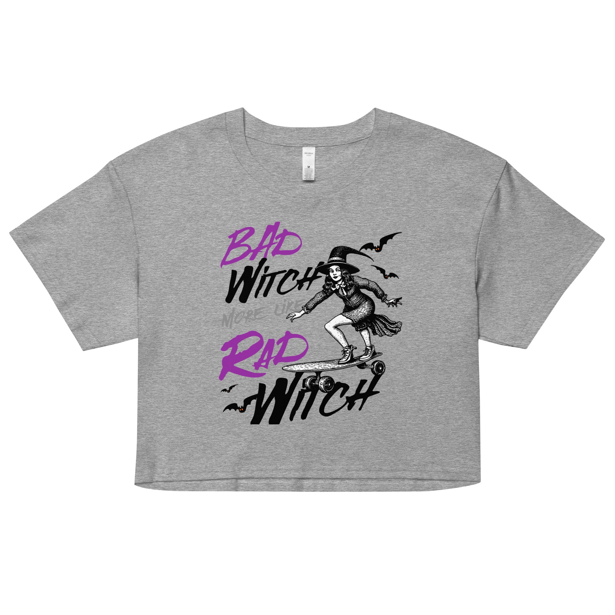 Bad Witch more like Rad Witch crop top - Fluro Divergent
