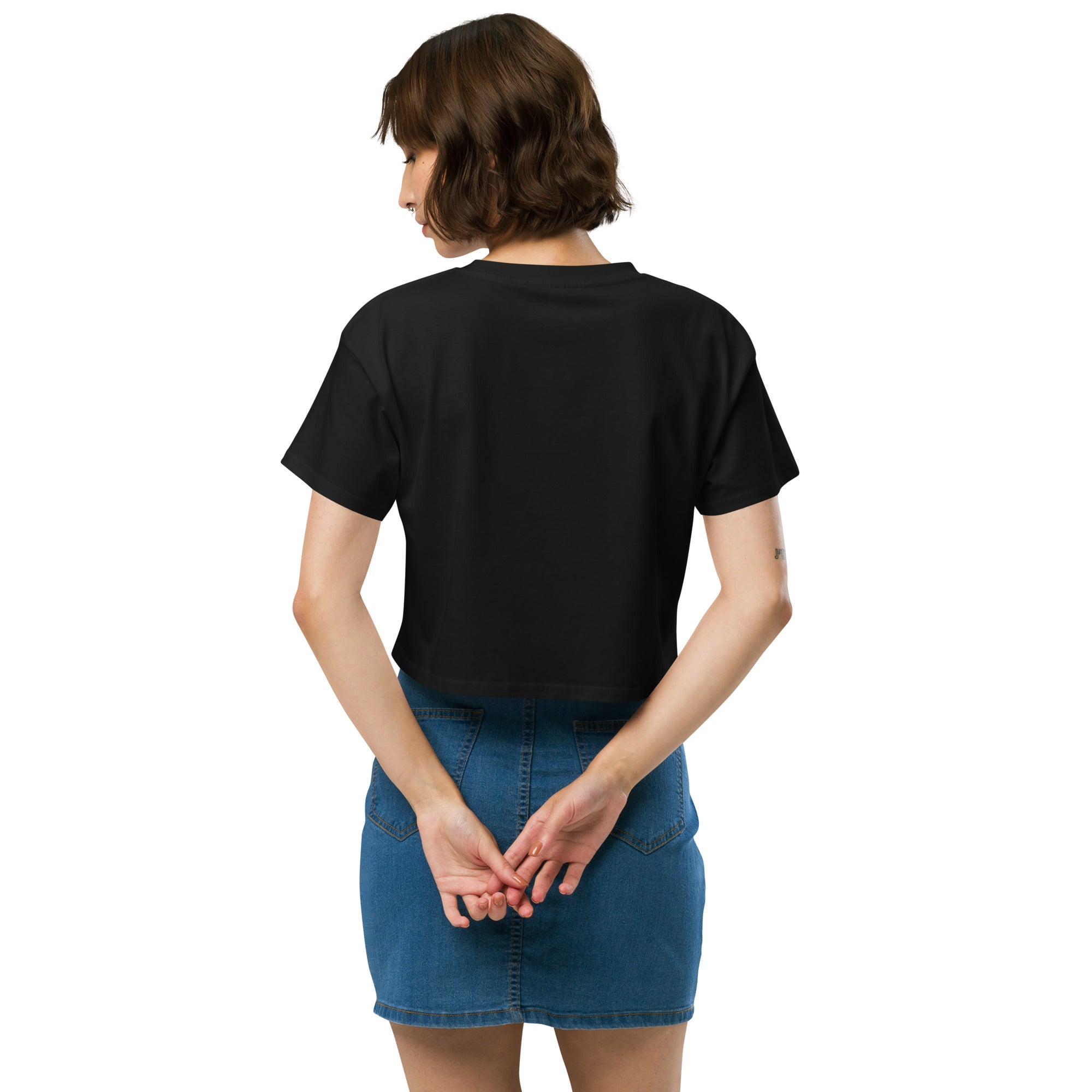 More Espresso Less Depresso Crop top - Fluro Divergent