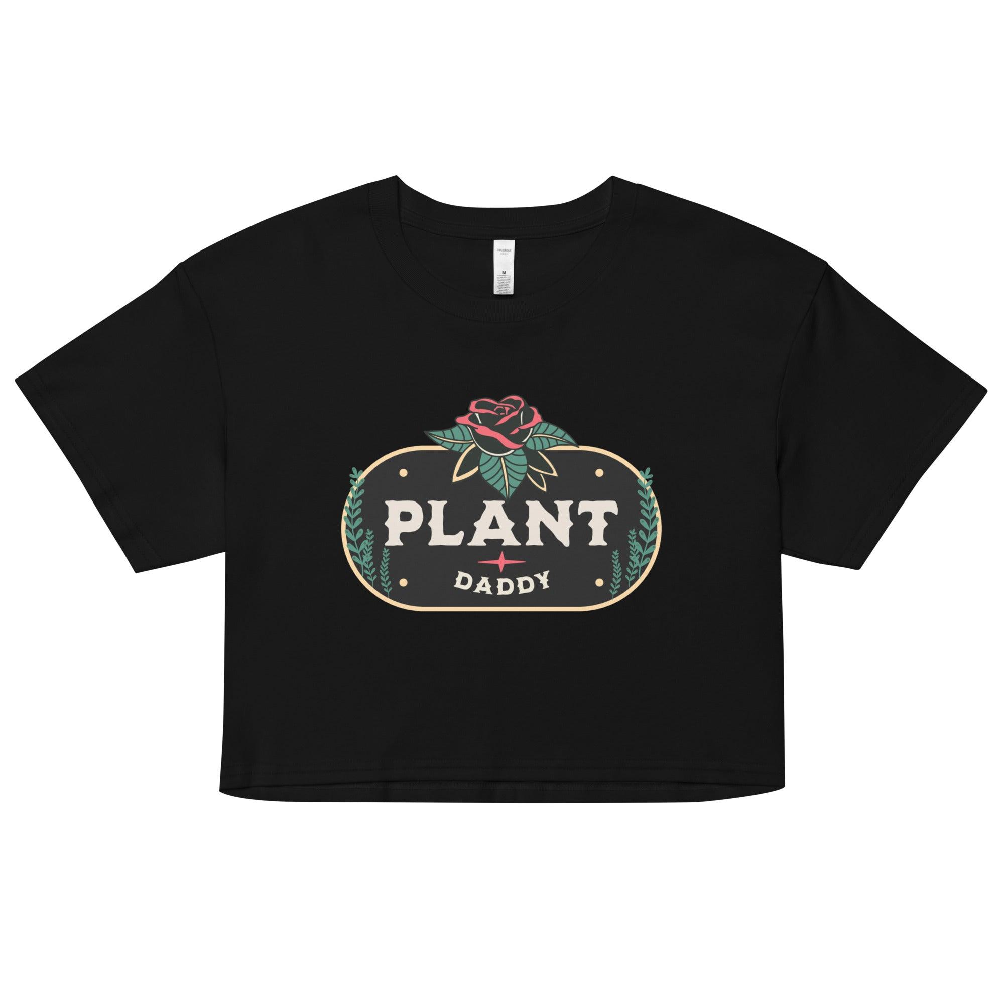 "Plant Daddy" Crop top - Fluro Divergent