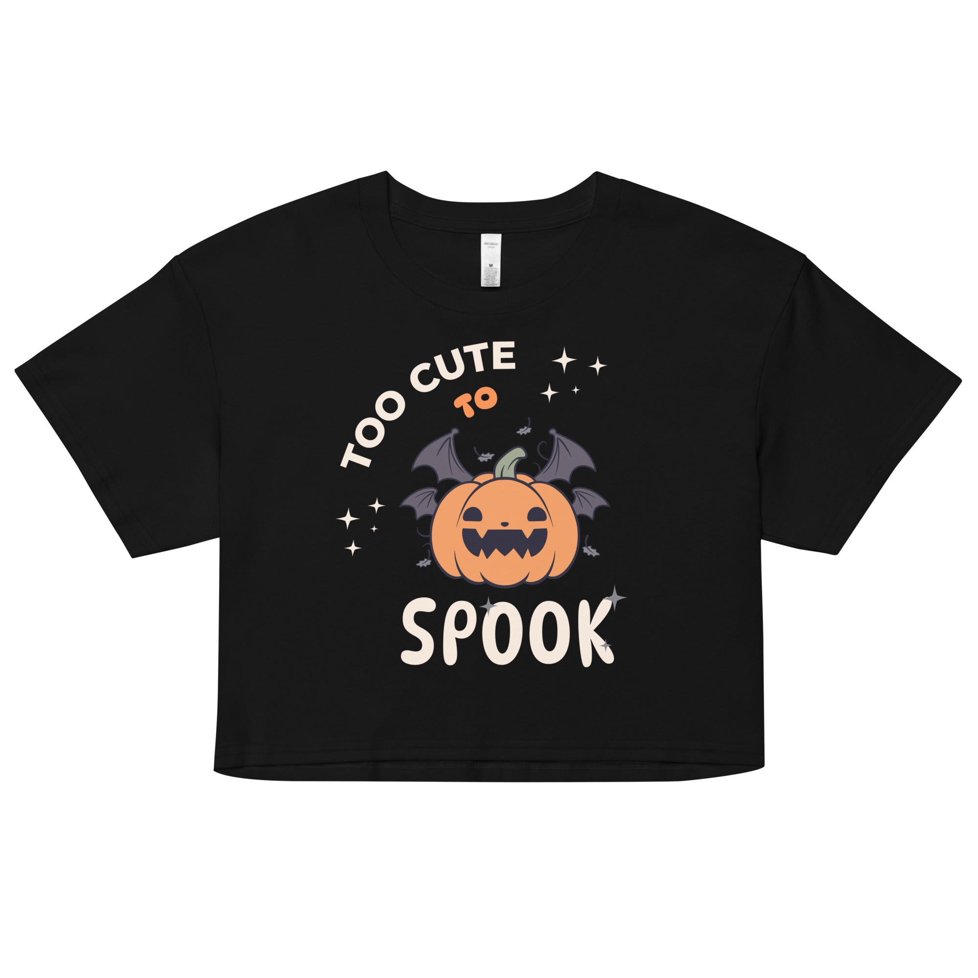 Too Cute to Spook crop top - Fluro Divergent