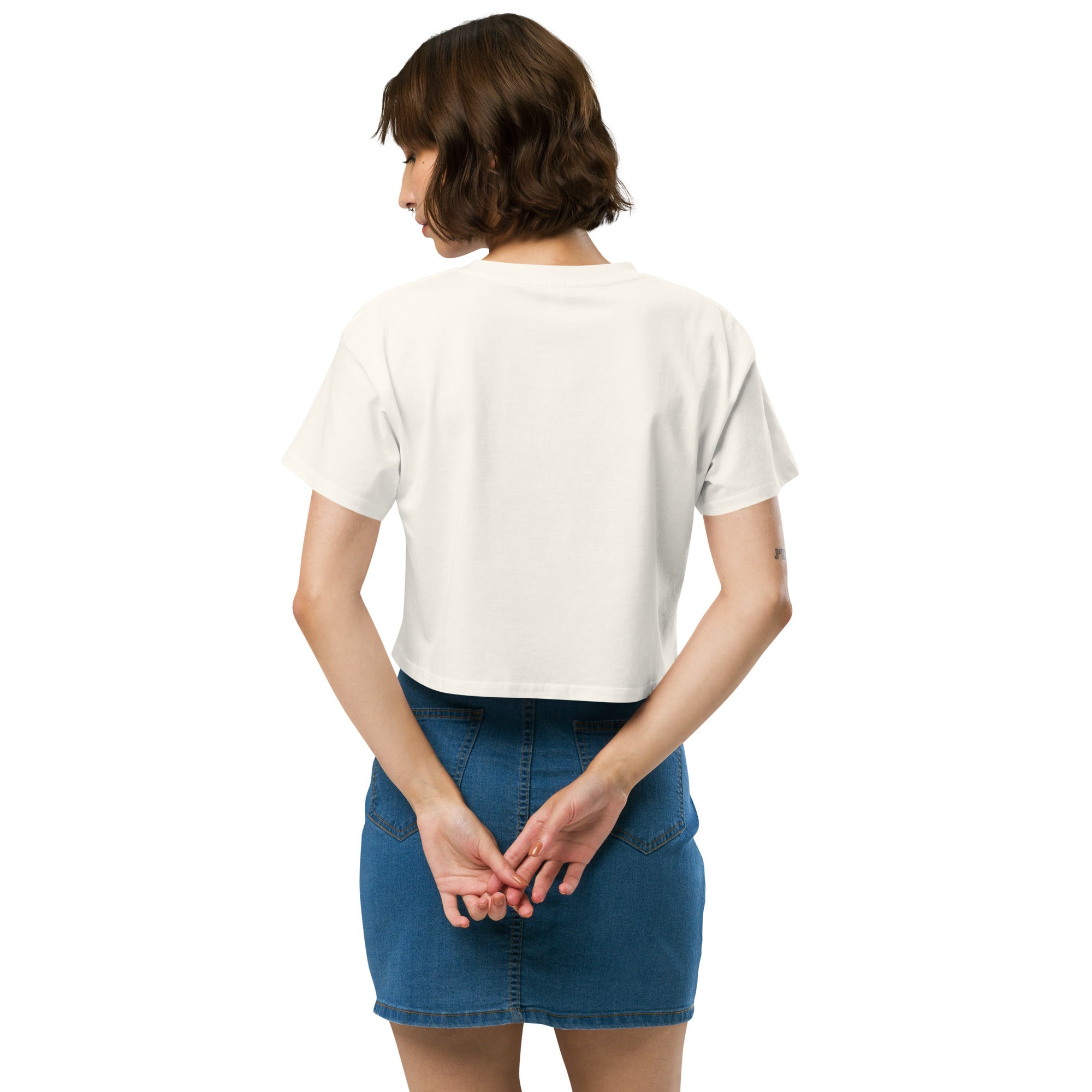 Here for the Boo-ks crop top - Fluro Divergent