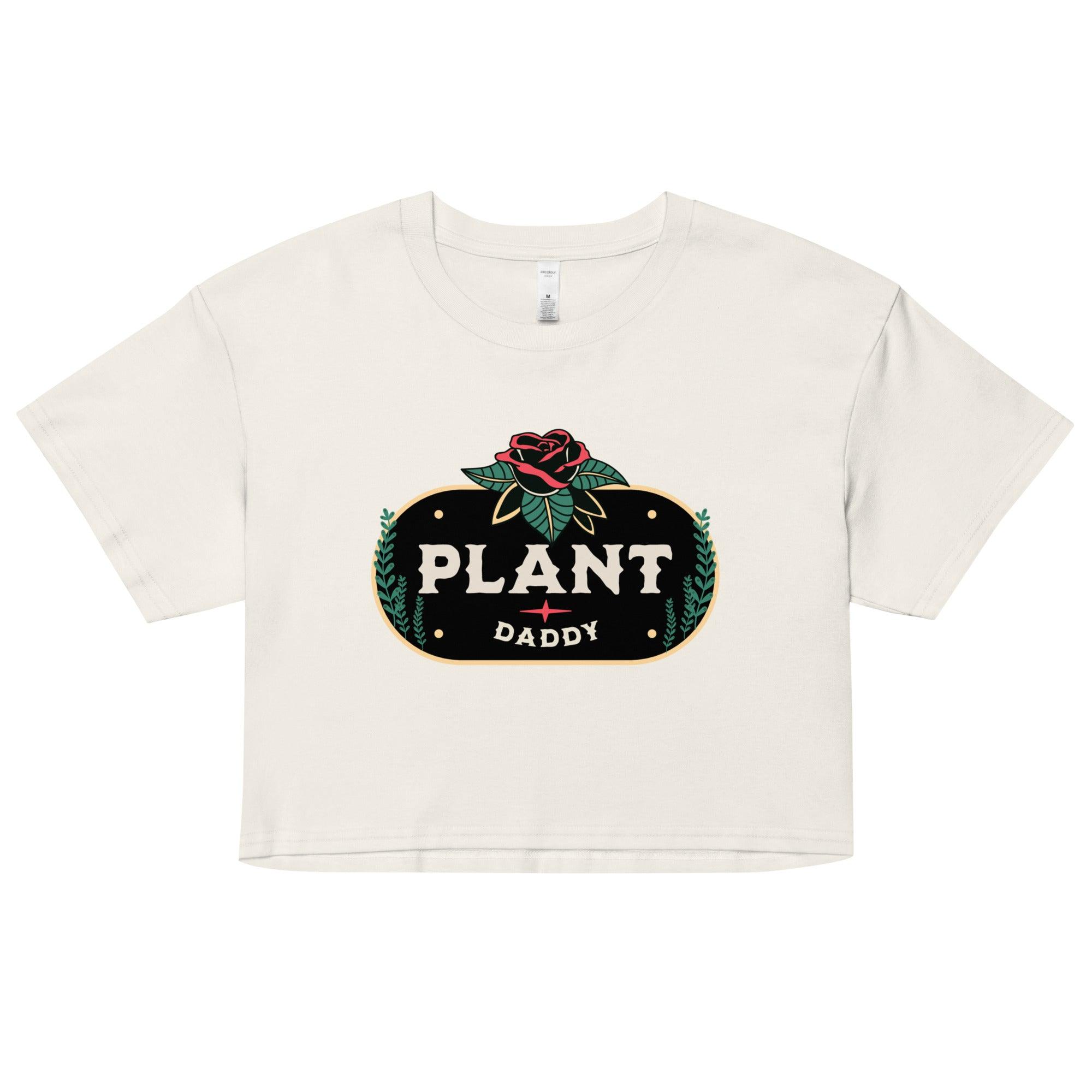 "Plant Daddy" Crop top - Fluro Divergent