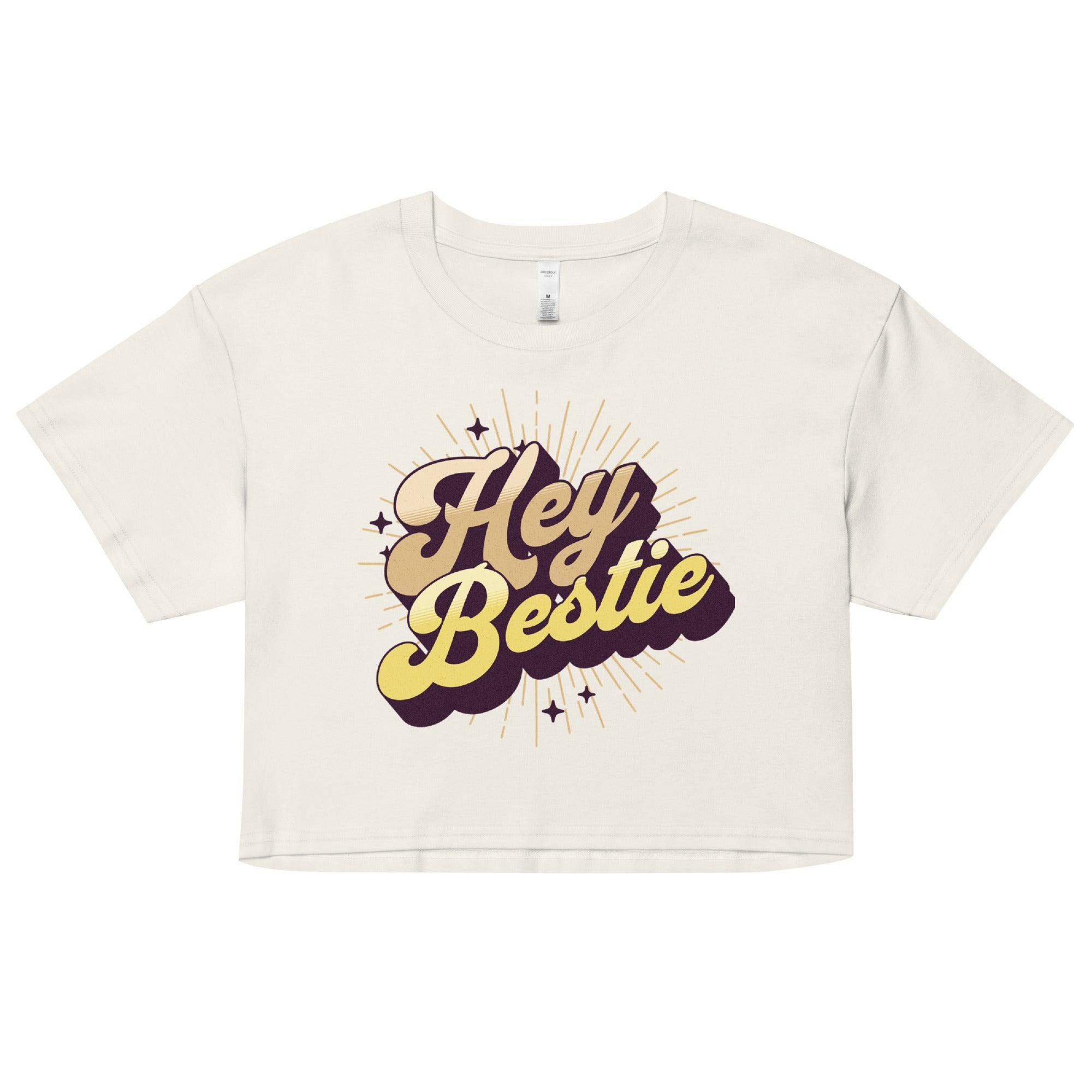 Hey Bestie Crop top - Fluro Divergent