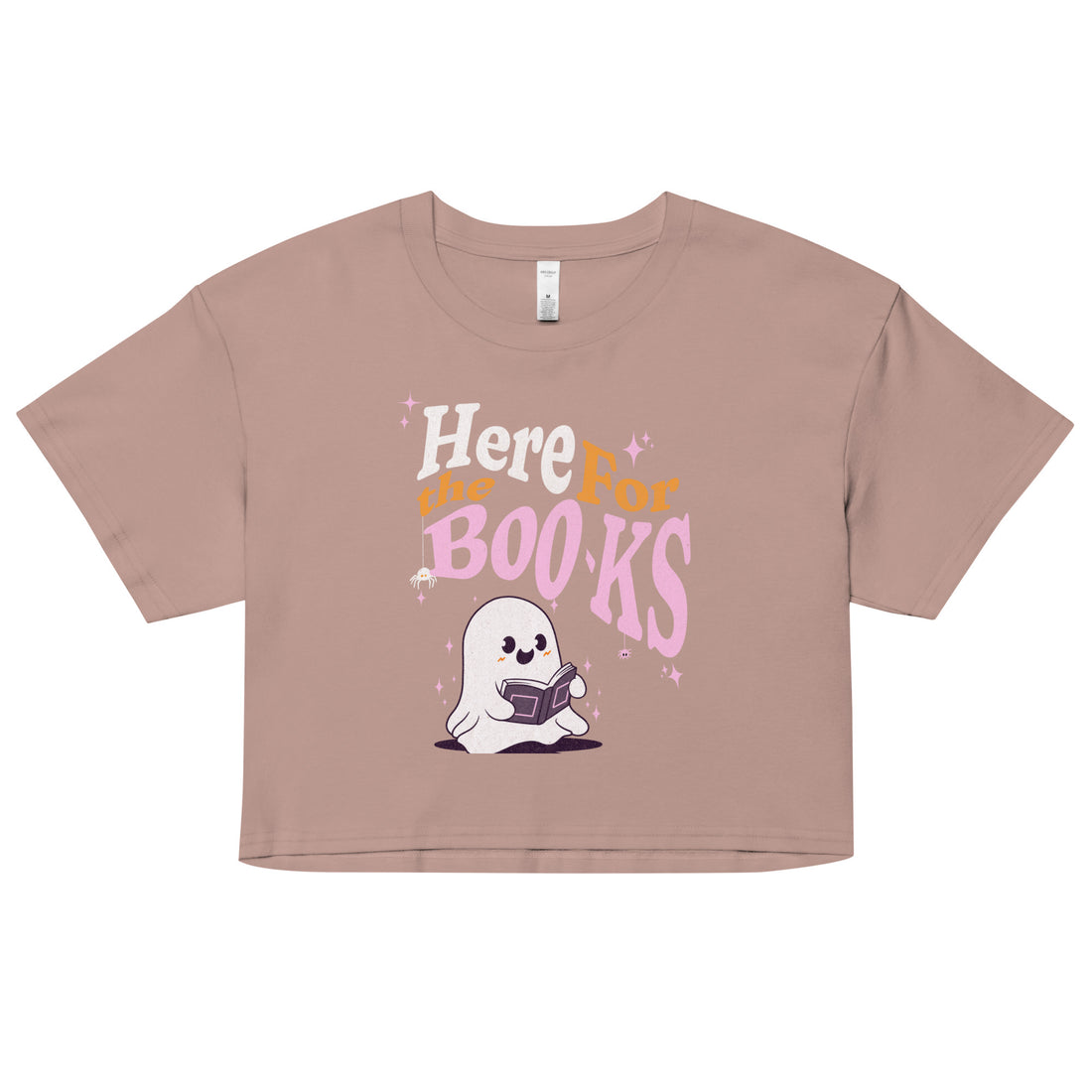 Here for the Boo-ks crop top - Fluro Divergent