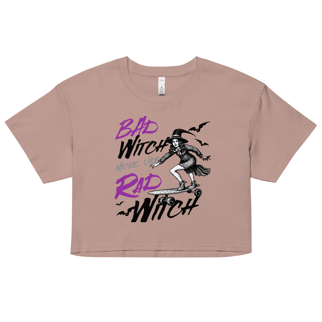 Bad Witch more like Rad Witch crop top - Fluro Divergent
