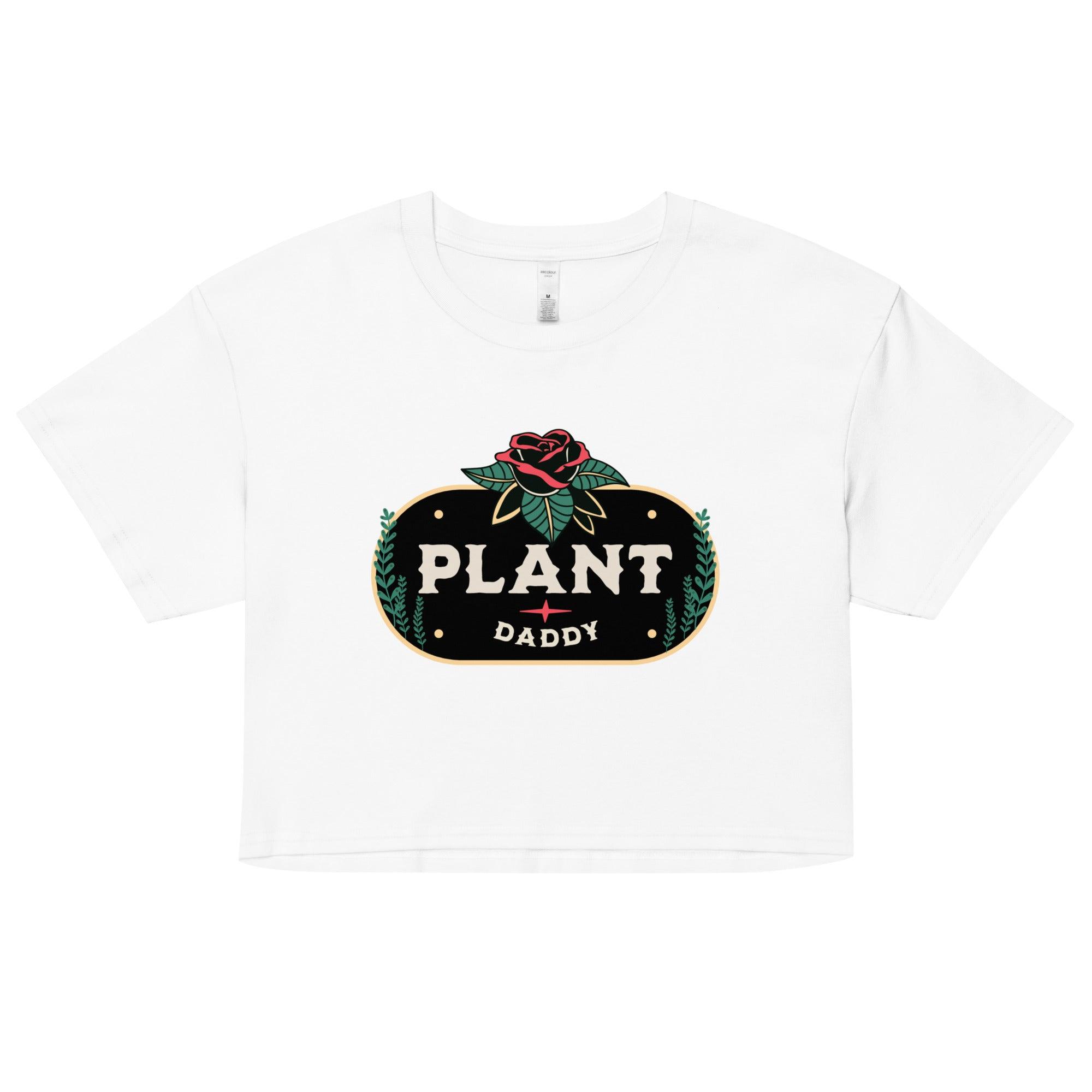 "Plant Daddy" Crop top - Fluro Divergent