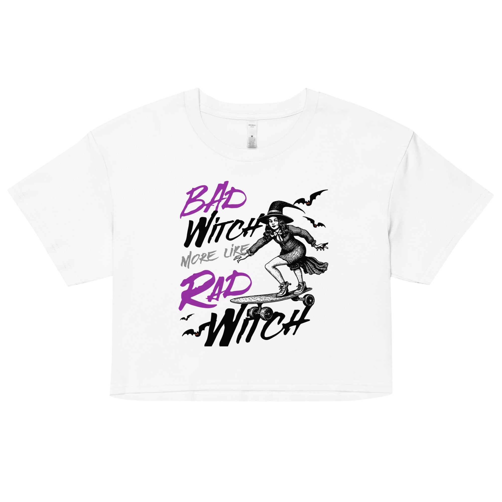 Bad Witch more like Rad Witch crop top - Fluro Divergent