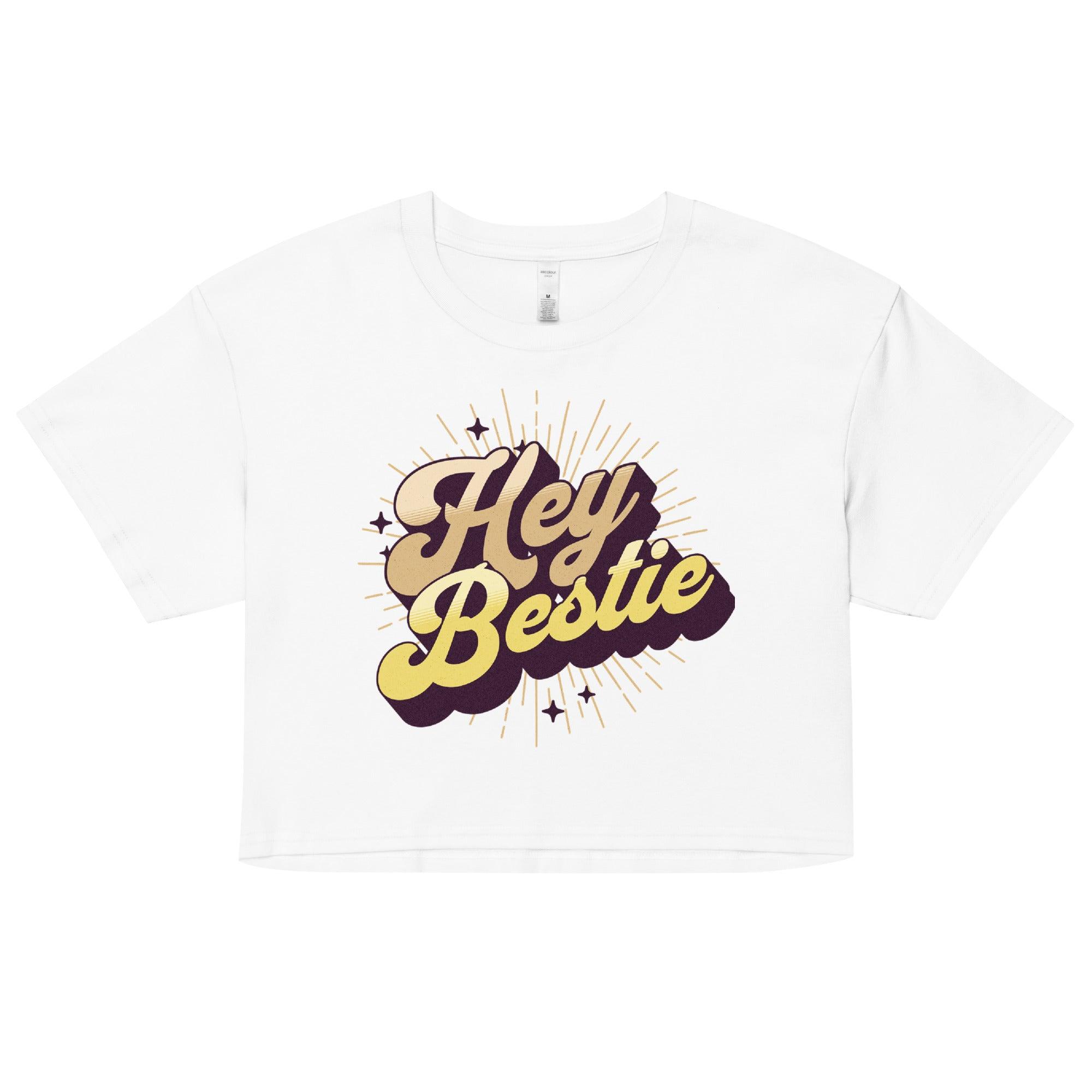 Hey Bestie Crop top - Fluro Divergent