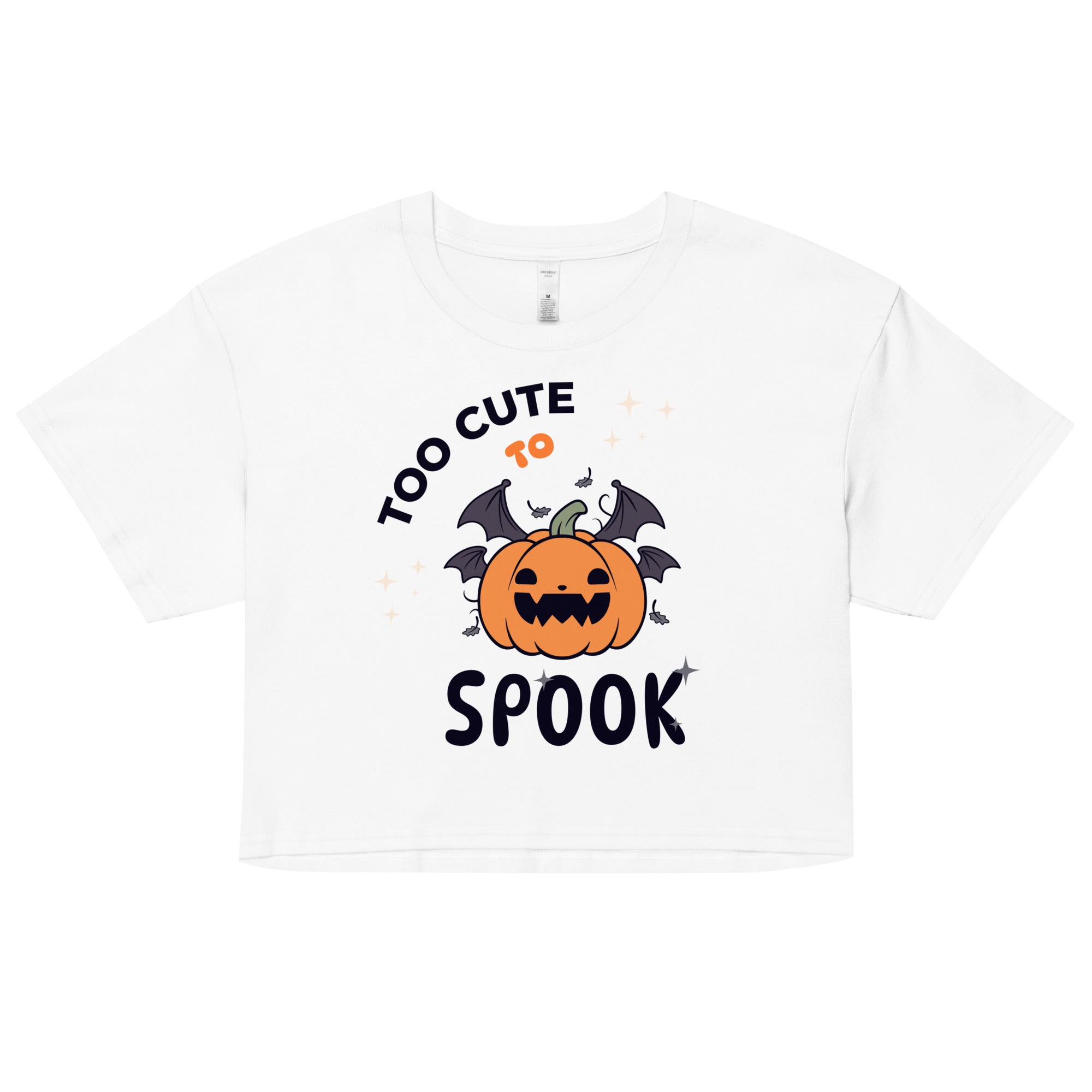 Too Cute to Spook crop top - Fluro Divergent