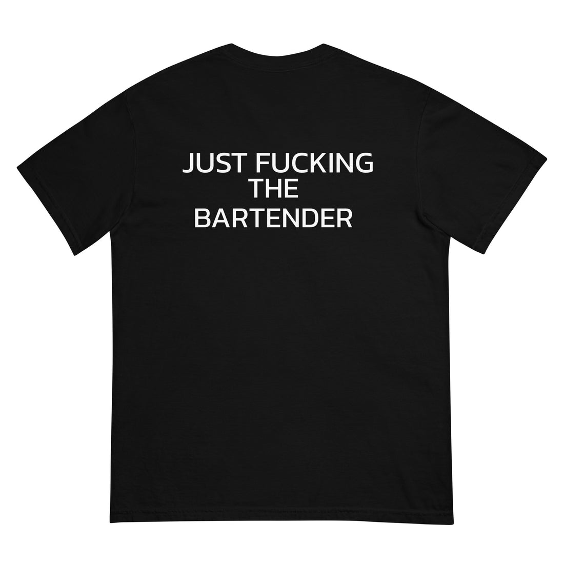 Not the bartender heavyweight t-shirt - Fluro Divergent 