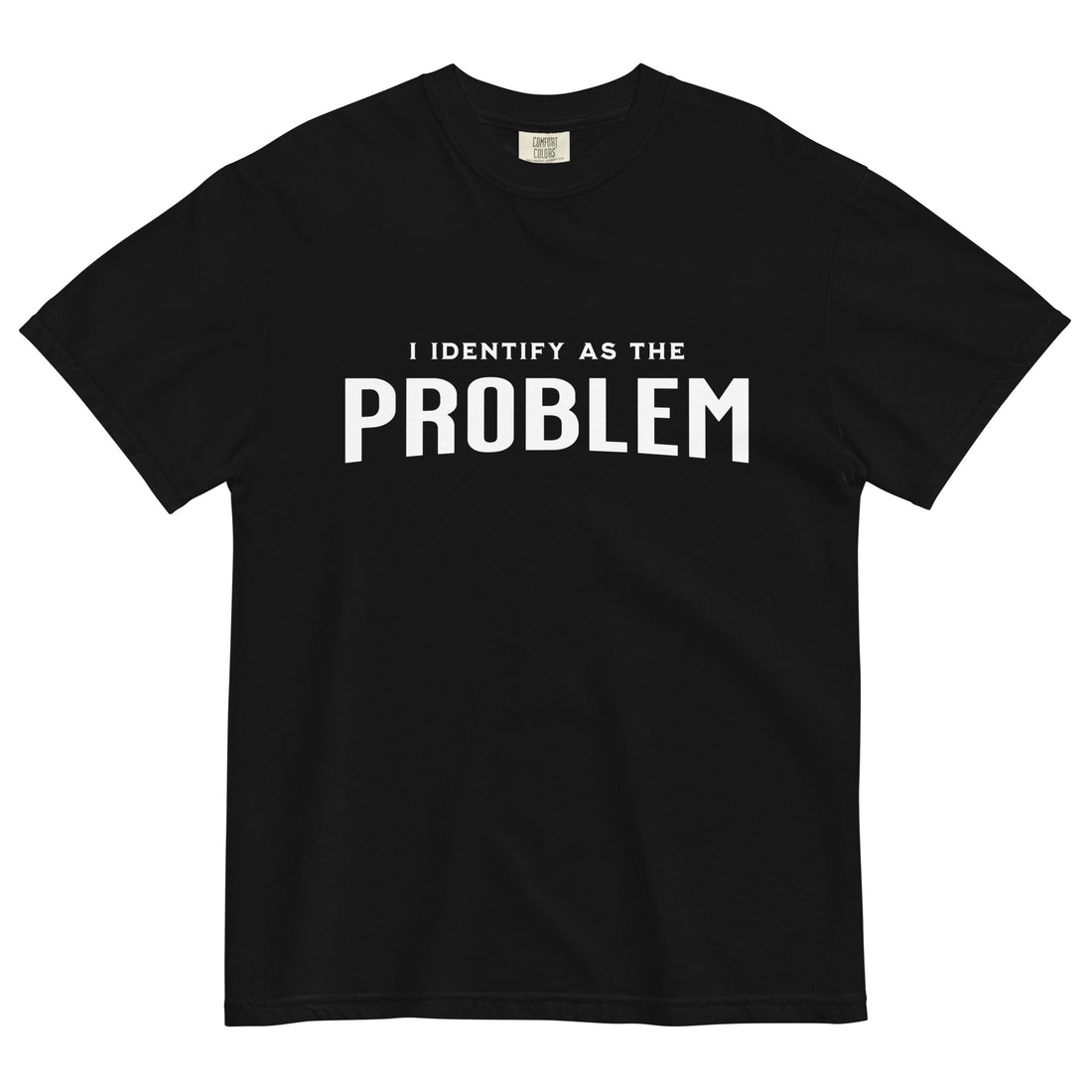 "I Identify as the Problem" T-shirt - Fluro Divergent