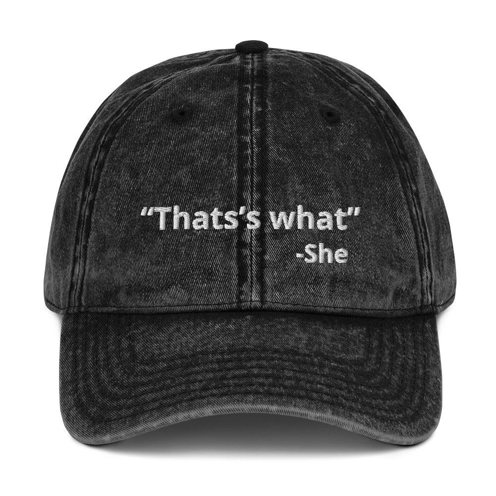 “That’s what she said” Cotton Twill Cap - Fluro Divergent  