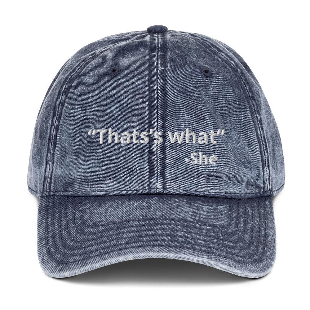 “That’s what she said” Cotton Twill Cap - Fluro Divergent  