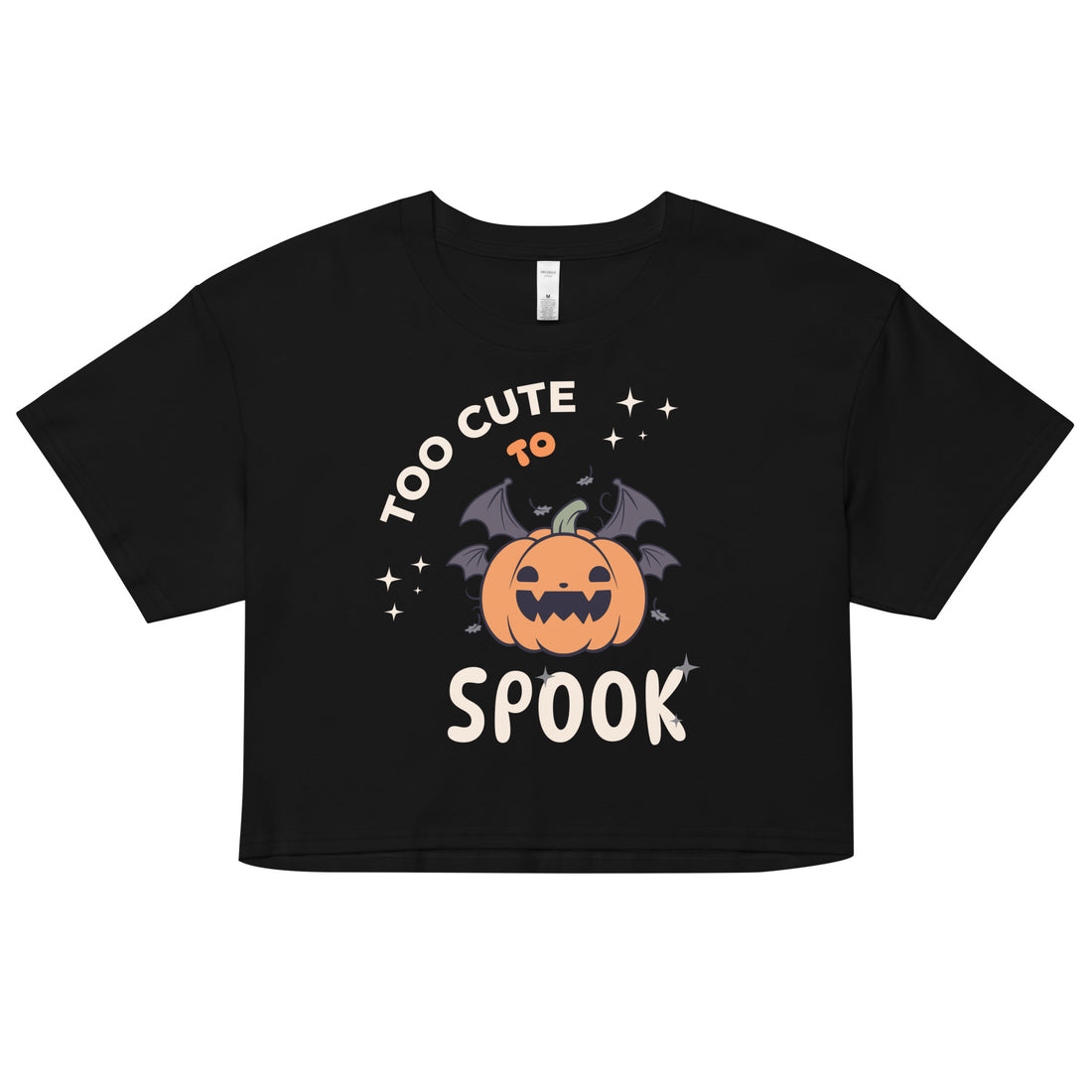 Too Cute to Spook crop top - Fluro Divergent