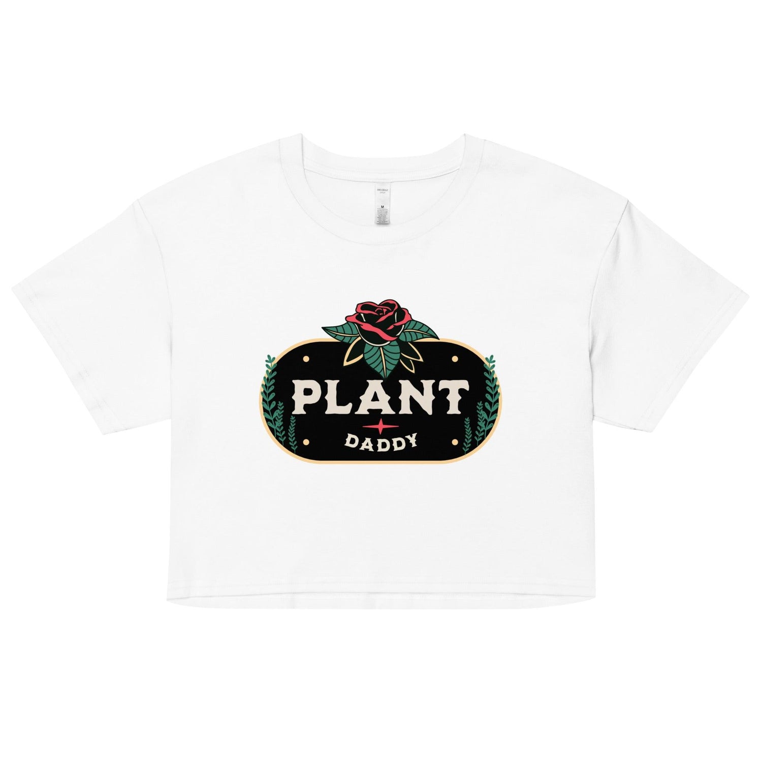 &quot;Plant Daddy&quot; Crop top - Fluro Divergent  