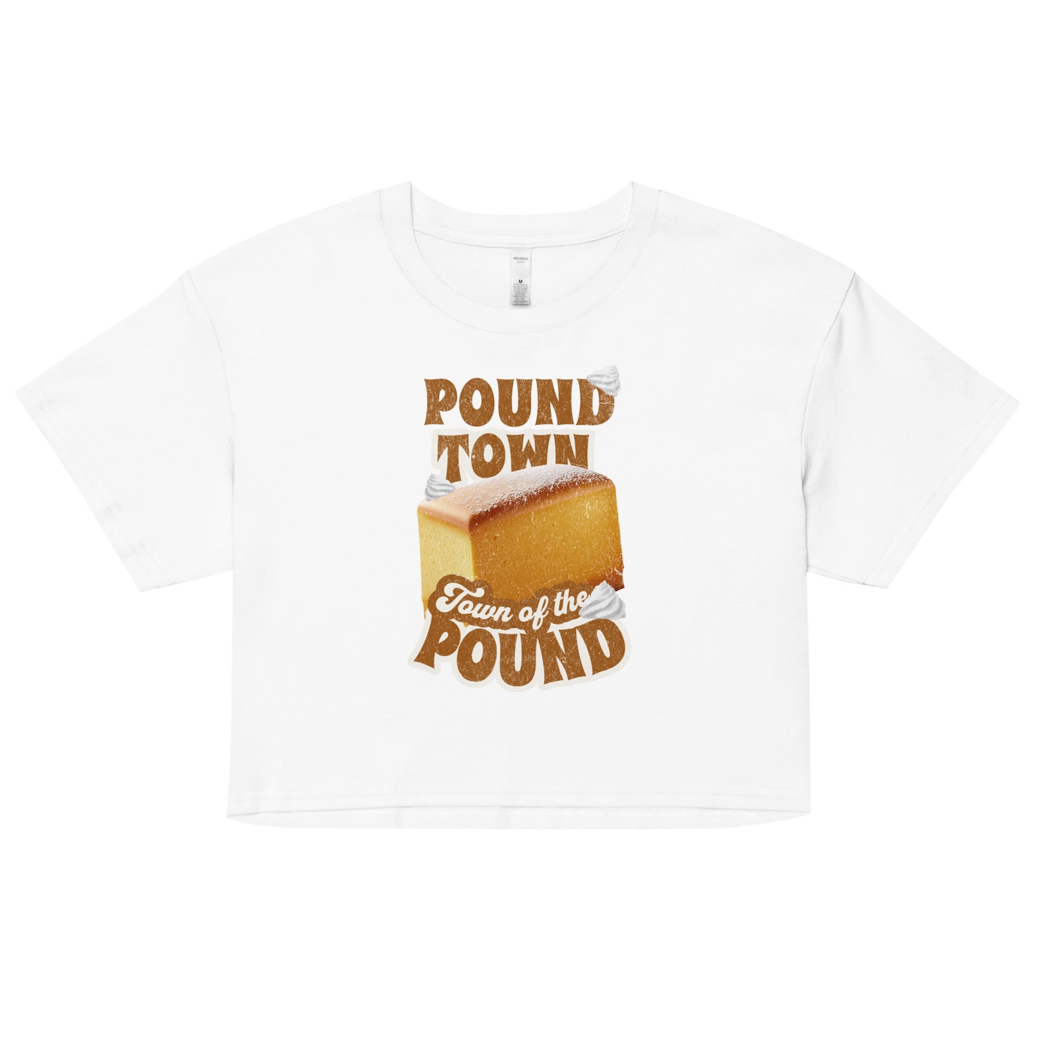 Pound Town, Town of the Pound Crop top - Fluro Divergent  