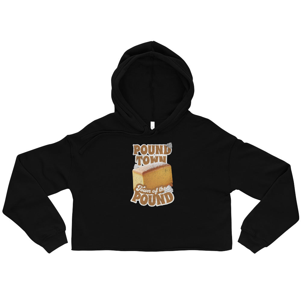 Pound Town, Town of the Pound Crop Hoodie - Fluro Divergent