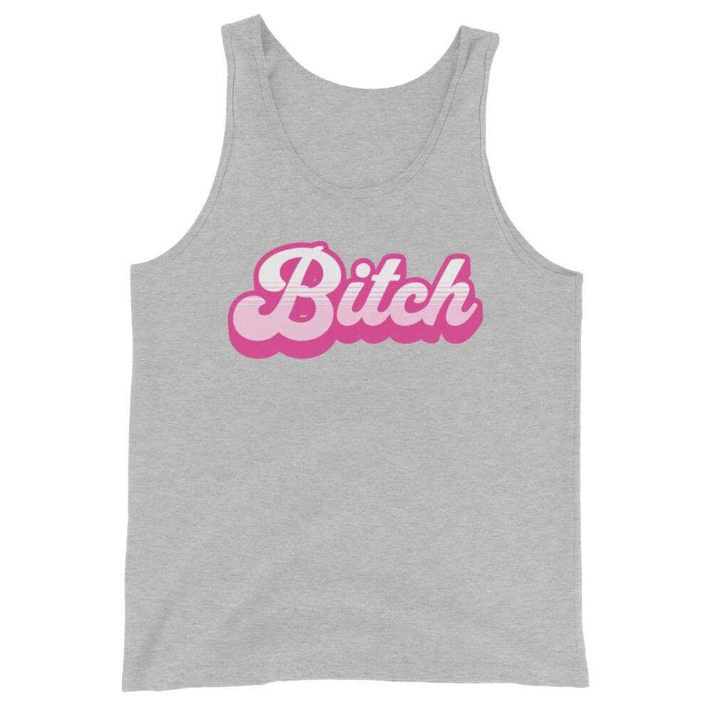 Bitch Tank Top Fluro Divergent Athletic Heather XS 