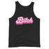 Bitch Tank Top Fluro Divergent Black XS 